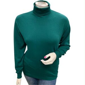Roundtree & Yorke Teal Turtleneck Sweater Size L